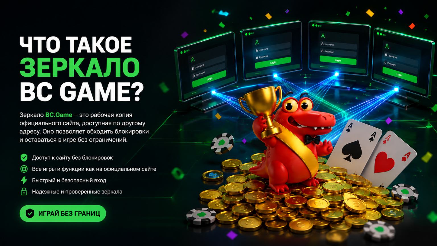 Зачем нужно зеркало BC Game